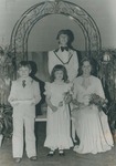 Bridgewater College, Portait of May Queen Carol Williams and attendants, 1979