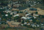 Bridgewater College, Aerial view of campus with McKinney Center construction site in background, circa 1994 by Bridgewater College