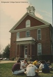 Bridgewater College, Class sitting on lawn outside Memorial Hall, 4 April 1996 by Bridgewater College