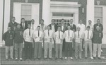 Bridgewater College, Elizabeth L. Kyger (photographer), Group portrait of the Men's Monogram Club, 1955-1956 by Elizabeth L. Kyger