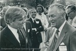 Bridgewater College, Senator John W. Warner and former Governor Mills E. Godwin Jr., 9 May 1980 by Bridgewater College