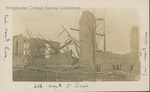 Bridgewater College, Front of James A Fry postcard to John W Wayland about rebuilding destroyed gymnasium, 1 January 1908 by Bridgewater College