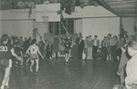 Bridgewater College, Basketball game at the old gymnasium, 3 February 1949 by Bridgewater College