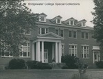 Bridgewater College, A student walking down the stairs of Rebecca Hall, undated by Bridgewater College
