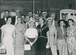 Bridgewater College, Group portrait of the Class of 1933 in reunion, 1958