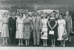 Bridgewater College, Group portrait of the Class of 1935 and spouses in reunion, 1960 by Bridgewater College