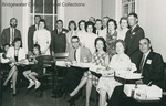 Bridgewater College, Group portrait of the Class of 1955 and families in reunion, 1965