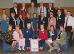 Bridgewater College, Group portrait of the Class of 1957 in reunion, 13 April 2002 by Bridgewater College