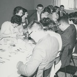 Bridgewater College, Class of 1961 dining in reunion, 1962 by Bridgewater College