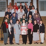 Bridgewater College, Group portrait of the Class of 1970 in reunion at Homecoming, 21 Oct 2000