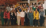 Bridgewater College, Group portrait of the Class of 1976 in reunion, 25 Oct 1986