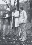Bridgewater College, Photograph of Bill Swecker, Ted Flory and Jon Dellett at the Homecoming 5K Run, 25 Oct 1986 by Bridgewater College
