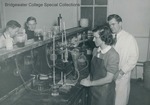 Bridgewater College, Students and Professor Donald Clague in the chemistry lab, circa 1947