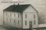 Bridgewater College, Detail of Anna Rebecca Wampler Bowman's painting of the Spring Creek Normal School as it appeared in 1880, undated by Bridgewater College