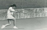 Bridgewater College, Action photograph of a tennis player, undated by Bridgewater College