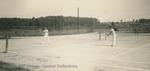 Bridgewater College, Photograph of students playing men's tennis, undated