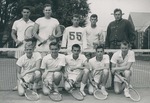 Bridgewater College, Portrait of the men's tennis team, 1954- 1955 by Bridgewater College