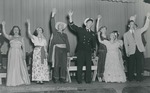 Bridgewater College, Photograph of a curtain call for a dramatic recital, circa 1950