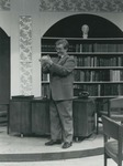 Bridgewater College, Photograph of Norlyn Driver in A Case of Libel, Feb 1983