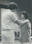 Bridgewater College, Photograph of Mark Wray and Donna Hartz in Whose Life is it Anyway, February 1982