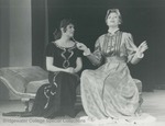 Bridgewater College, Photograph of Gina Popp and Becky Carter in Curse You, Jack Dalton, April 1984 by Bridgewater College