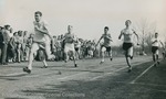 Bridgewater College, Photograph of a Bridgewater College and Randolph Macon-College race, 1951 by Bridgewater College