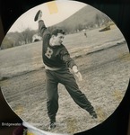 Bridgewater College, Photograph of Ray Bussard throwing discus, 1951 by Bridgewater College