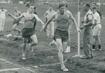 Bridgewater College, Photograph of Dean Carter and Jerry Holsinger racing, 1965 by Bridgewater College