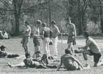 Bridgewater College, Joe Powell (photographer), photograph of athletes on the track, 1968 by Joe Powell