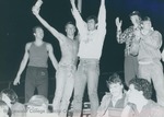 Bridgewater College, Photograph of teammates or fans in the bleachers, ODAC Finals, 3 May 1986 by Bridgewater College