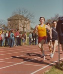 Bridgewater College, Photograph of Lynn Dyer running, undated by Bridgewater College