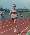 Bridgewater College, Photograph of an unidentified athlete running, undated by Bridgewater College