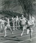 Bridgewater College, Photograph of a men's track race, undated by Bridgewater College