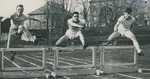 Bridgewater College, Photograph of men jumping hurdles, undated by Bridgewater College