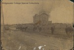 Bridgewater College, The Virginia Normal School building burning, 30 December 1889 by Bridgewater College