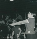 Bridgewater College, Denise Taylor (photographer), Volleyball action photograph with Virginia Martin and Jen Buchmoyer, circa 1975 by Denise Taylor