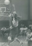 Bridgewater College, Volleyball action photograph with Julie Glover, Sept 1992 by Bridgewater College