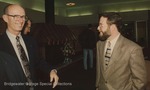 Bridgewater College, Photograph of Steve Watson, left, and William Abshire at a PhD reception, 27 March 1996 by Bridgewater College