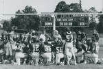 Bridgewater College, Photograph of football players and coaches at a BC vs Ferrum game, 10 Oct 1987 by Bridgewater College