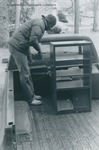 Bridgewater College, A student moves from Wardo Hall to the new Wakeman Hall men's residence, January 1981 by Bridgewater College